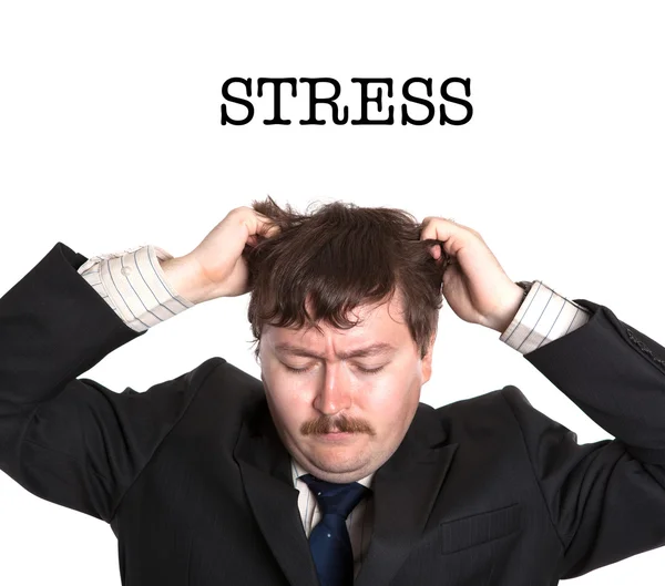 Affärsman i stress — Stockfoto