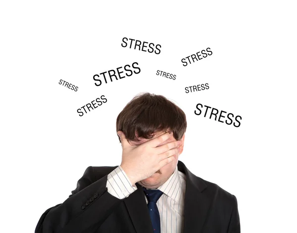 Businessman in stress — Stock Photo, Image