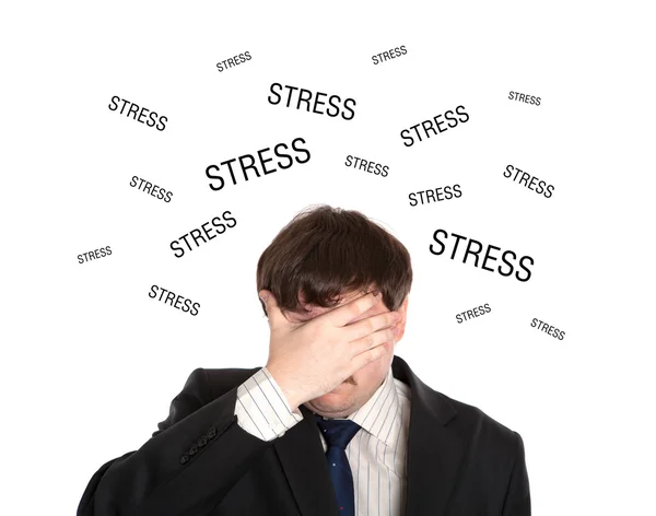 Affärsman i stress — Stockfoto