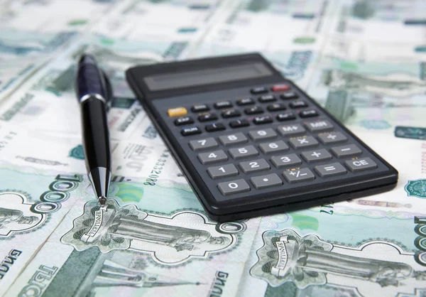 Business still-life with banknotes — Stock Photo, Image