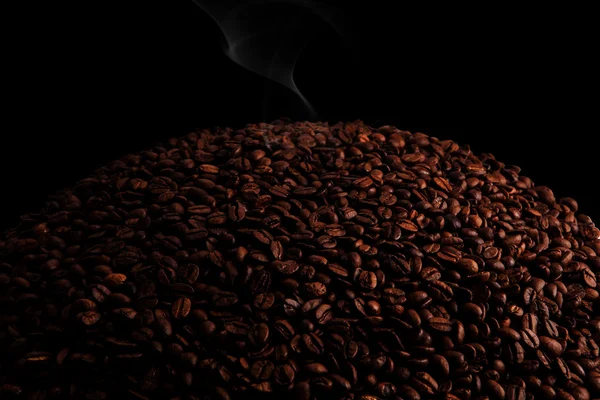 Κοντινό πλάνο ψημένων κόκκων καφέ — Φωτογραφία Αρχείου