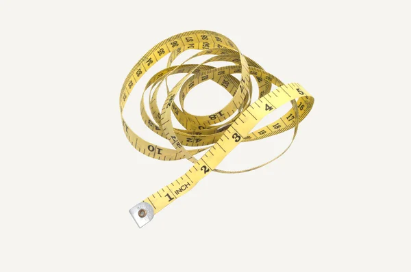 Žlutá páska measurin — Stock fotografie