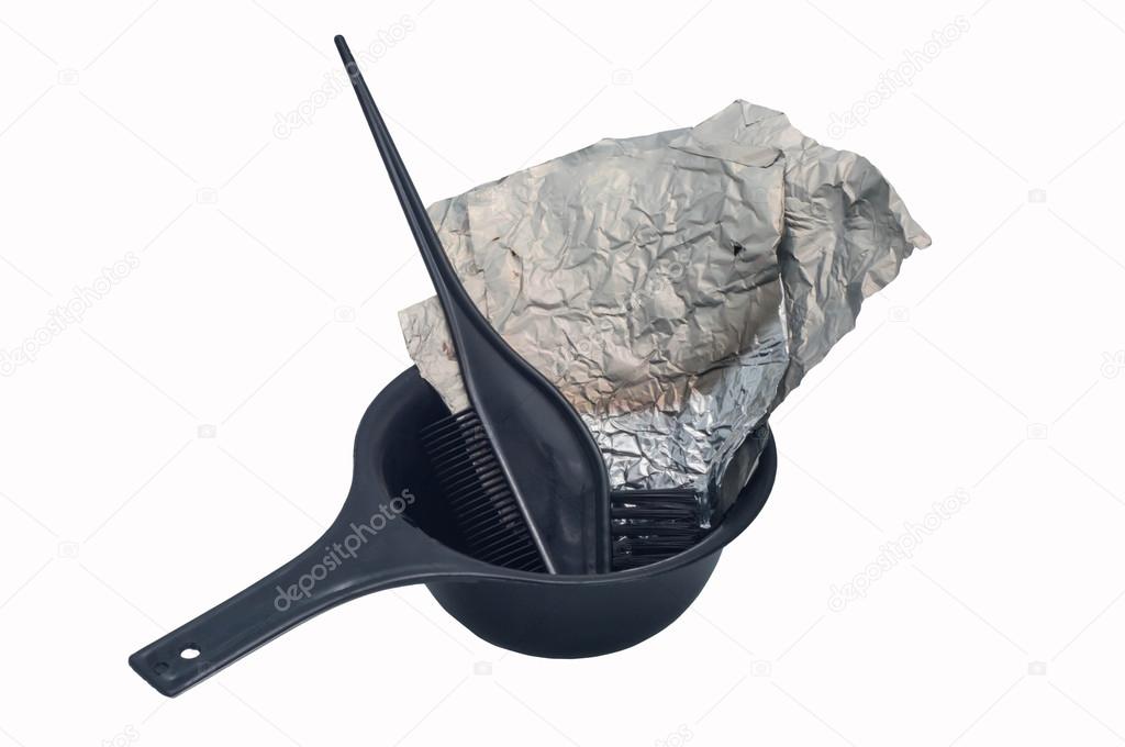 Hair Dye Equipment — Stock Photo © kee_zaa 33093841