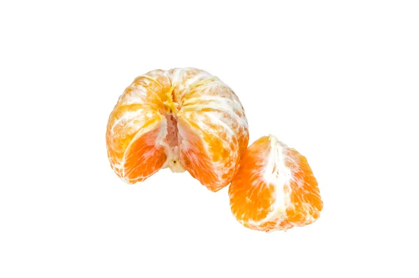 Orange mandarin or tangerine fruit isolated on white background — Stock Photo, Image