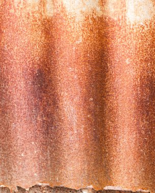 Paslanmış galvanize demir plaka.