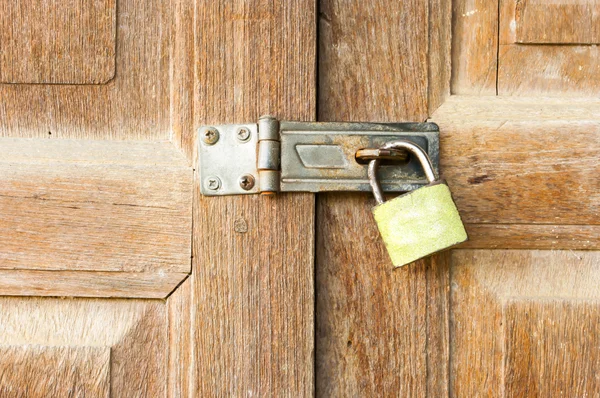 ahşap kapı kilitli