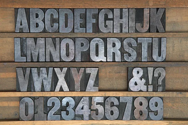 Alphabet en bois — Photo