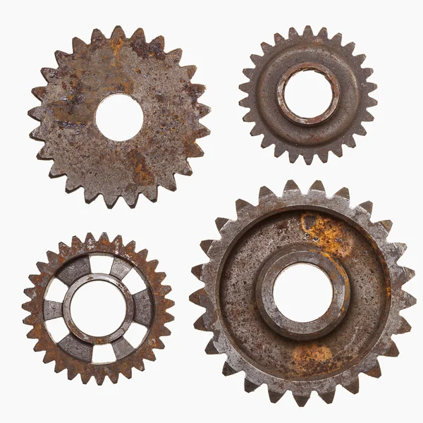 Four Rusty Gears — Stock Photo, Image