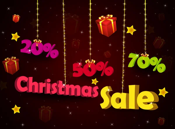 Discount Christmas pendants — Stock Photo, Image