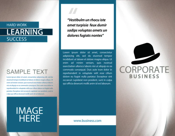 Negocio corporativo Tri-Fold —  Fotos de Stock