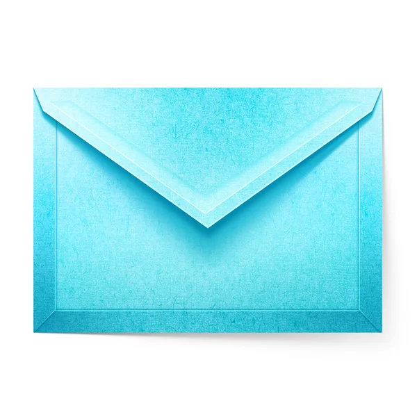 Blue letter envelope. Isolated paper cut illustration — Stock Photo, Image