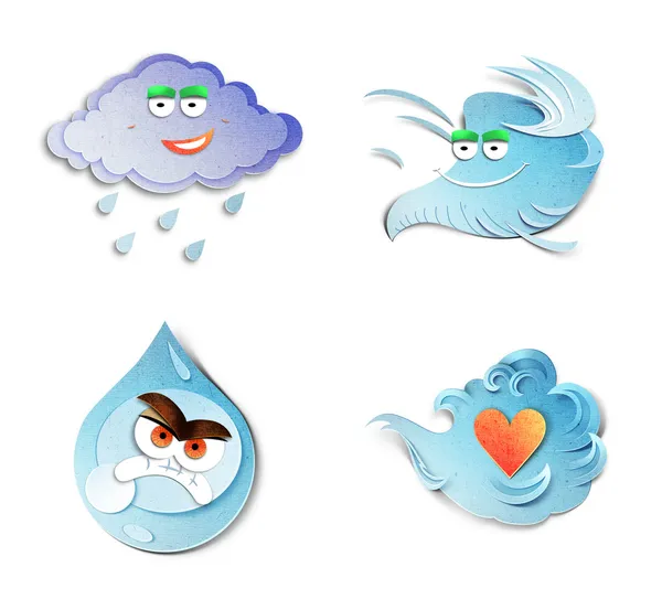 Weather icons. — Stock Photo, Image