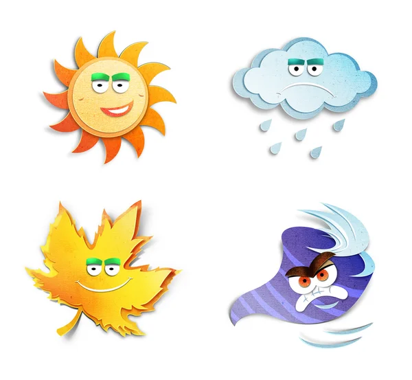 Weather icons. — Stock Photo, Image