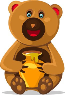 ayı ile bal pod gülümseyen