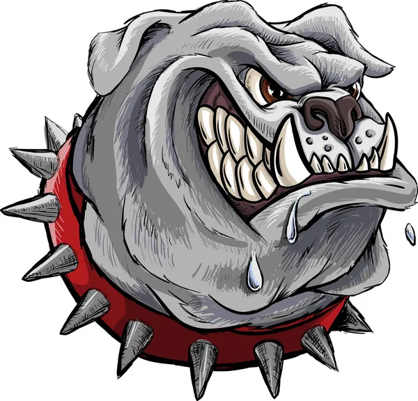 Woedend bulldog — Stockvector