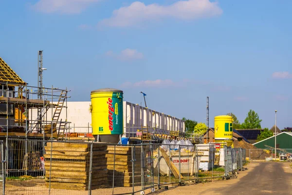 Road Construction Site All Build Materials Equipment Rucphen Netherlands May — Stock fotografie