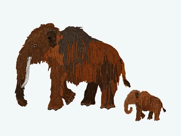 Mammoth mother — Stock Photo, Image