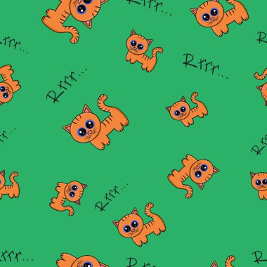 karikatür kaplan yavruları ile Seamless Modeli