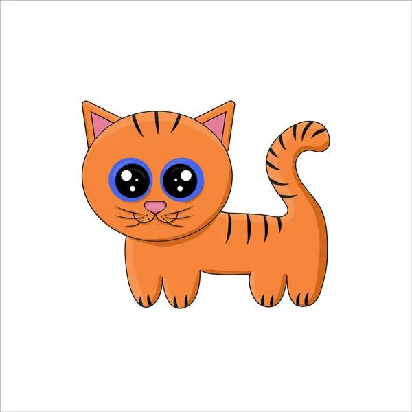 vektör çizim karikatür kaplan yavrusu