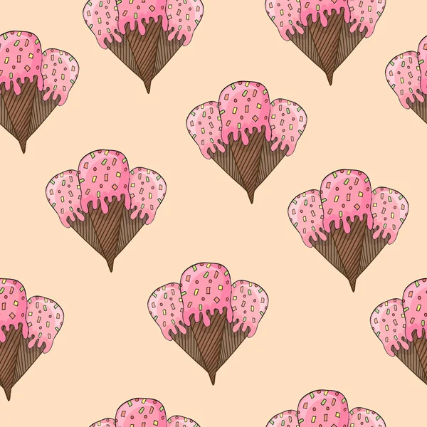 Dondurmalı el kusursuz desen çizmiş.