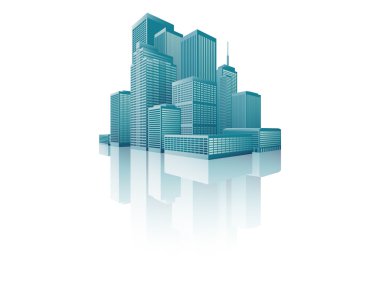 cityscape gökdelenler