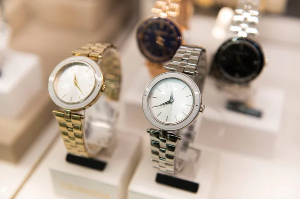 Relojes Lujo Una Tienda — Foto de Stock