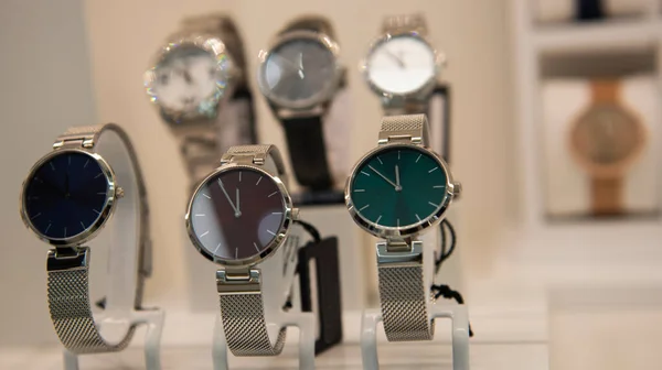 Relógios Luxo Loja — Fotografia de Stock