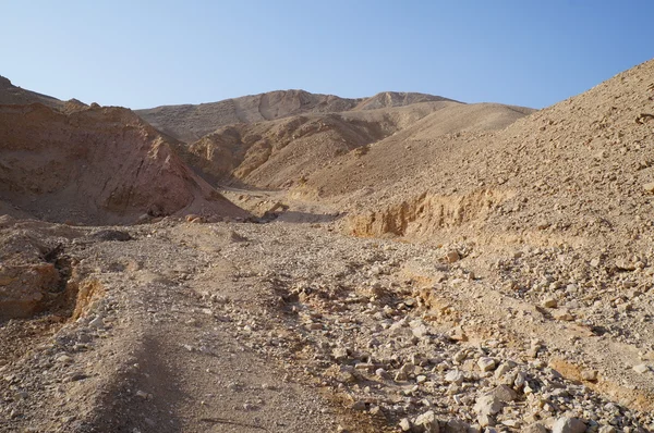 Wadi shahamon w pobliżu eilat — Zdjęcie stockowe