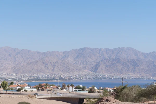 Vista sul golfo di Eilat e Aqaba — Foto Stock