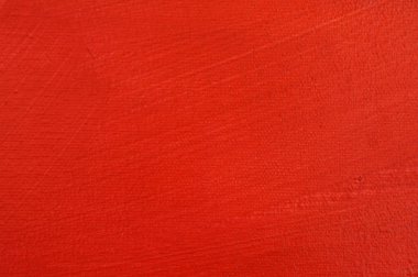 Tuval üzerine kırmızı boya
