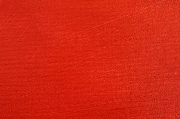 Červená barva na plátně — Stock fotografie