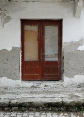 Eski kırsal ahşap kapı