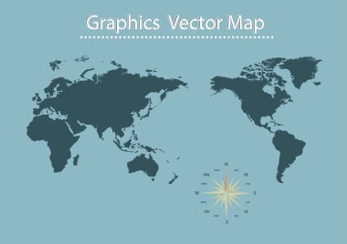 vektör bilgilerini grafik Dünya Haritası