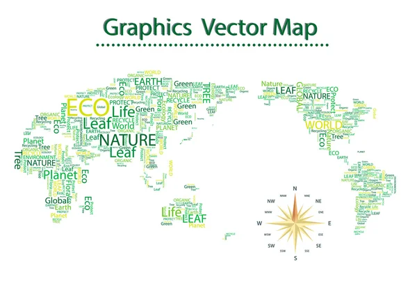 World map of vector Information Graphics — Stock Vector