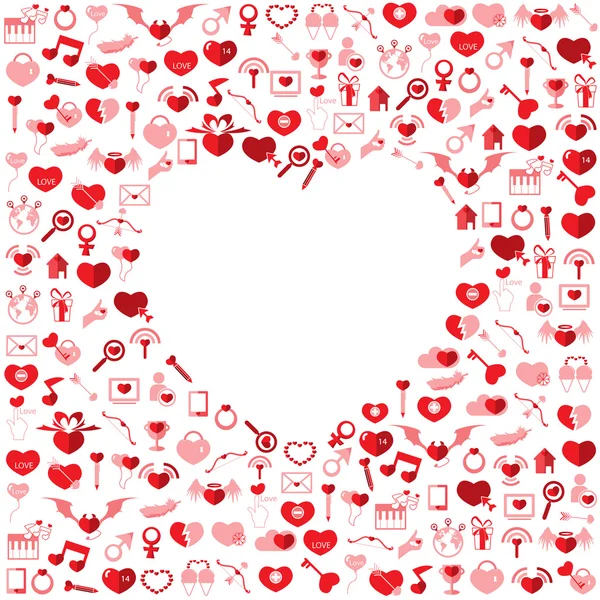 The Heart Valentine's day, Love icon — Stock Vector