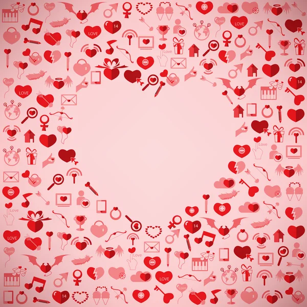 The Heart Valentine's day, Love icon — Stock Vector