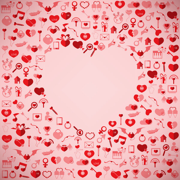 The Heart Valentine's day, Love icon