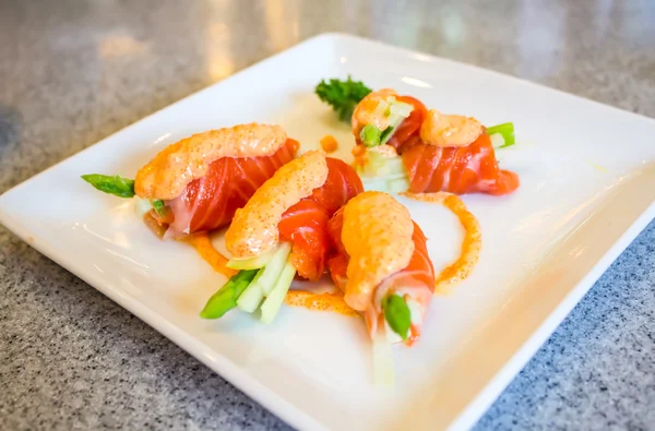 With sushi set, close-up — Stock Photo, Image