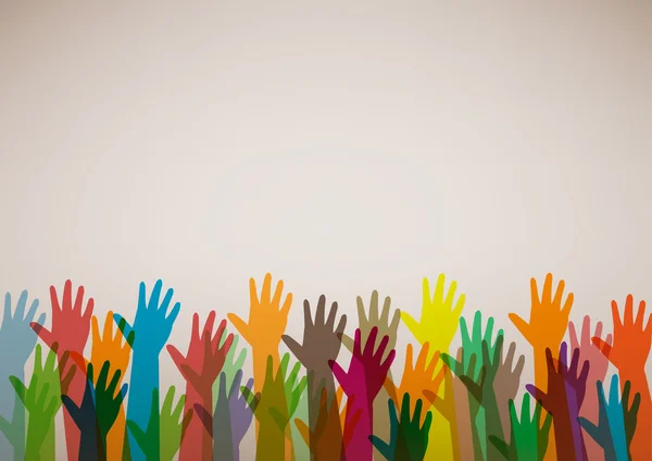 eller farklı renklerde. kültürel ve etnik çeşitliliği