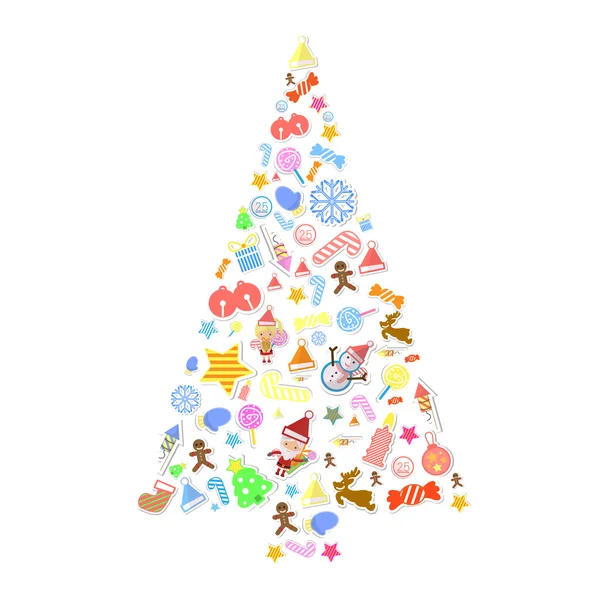 Arbre de Noël — Image vectorielle