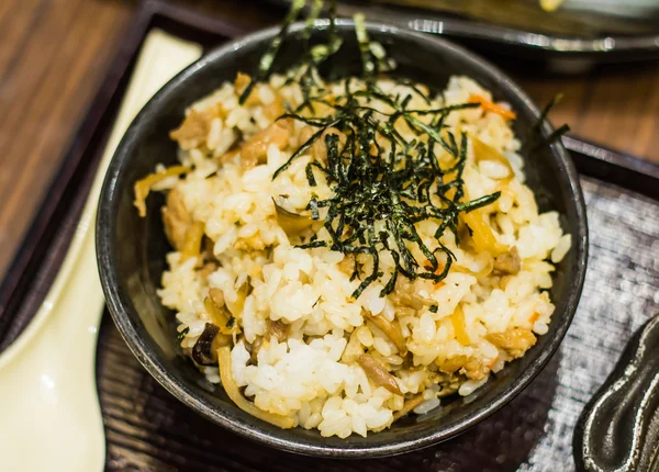 Miska smażonego ryżu jajka doskonałe zamówienie z chińszczyzną żywności — Zdjęcie stockowe