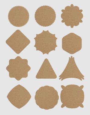 grunge kağıt doku retro vintage rozetleri ve Etiketler kümesi