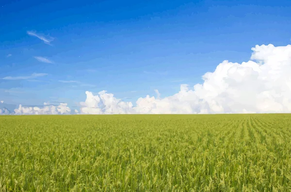 Schöne Landschaft Hintergrund Vektor — Stockvektor