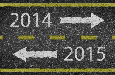 doku ile bazı güzel arka plan 2015 yeni yıl yol ve asfalt