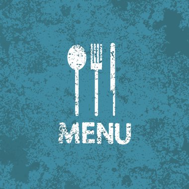 Menü vintage grunge arka arka plan, vektör çizim