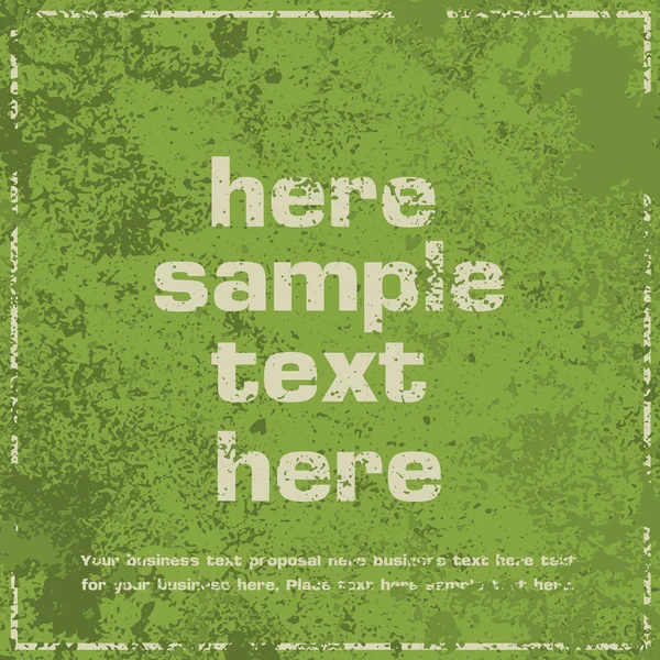 ビンテージ抽象的なグランジ緑の背景、ベクトル イラスト — ストックベクタ