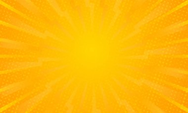 Turuncu gradyan ışın patlaması nokta arkaplan tasarımı