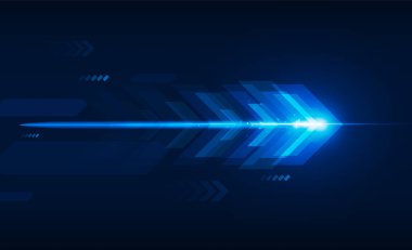 Soyut ok hızı teknoloji arka planı Hitech iletişim yenilik arka planı, vektör tasarımı