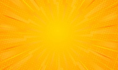 Turuncu gradyan ışın patlaması nokta arkaplan tasarımı