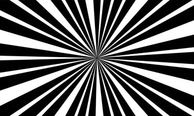 Fütüriktik ve modern ve siyah ışın patlama tarzı hız vektör tasarımına sahip beyaz soyut arkaplan